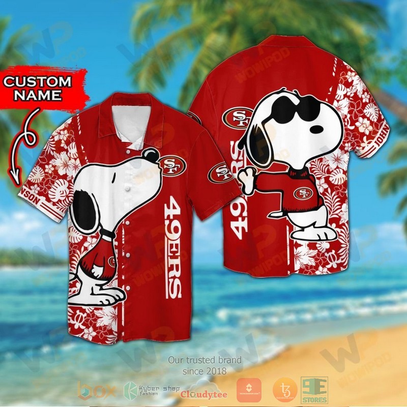 Personalized Snoopy San Francisco 49Ers Custom Hawaiian Shirt And Shorts - Hot Sale 2025