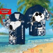 Personalized Snoopy Seattle Seahawks Custom Hawaiian Shirt And Shorts.jpg - demo10