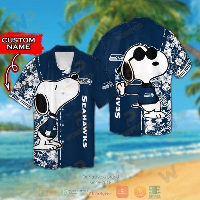 Personalized Snoopy Seattle Seahawks Custom Hawaiian Shirt And Shorts - Hot Sale 2025
