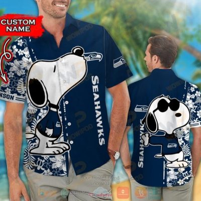 Personalized Snoopy Seattle Seahawks Custom Hawaiian Shirt And Shorts - Hot Sale 2025