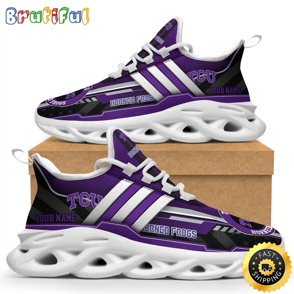 Personalized TCU Horned Frogs Max Soul Shoes Sneakers Elevate Your Every Step