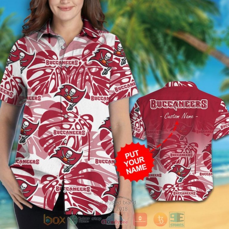 Personalized Tampa Bay Buccaneers Tropical Plants Custom Hawaiian Shirt And Shorts - Hot Sale 2025