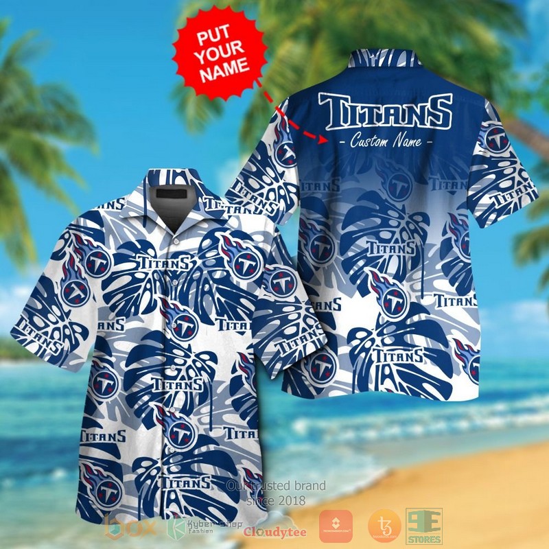 Personalized Tennessee Titans Tropical Plants Custom Hawaiian Shirt And Shorts - Hot Sale 2025