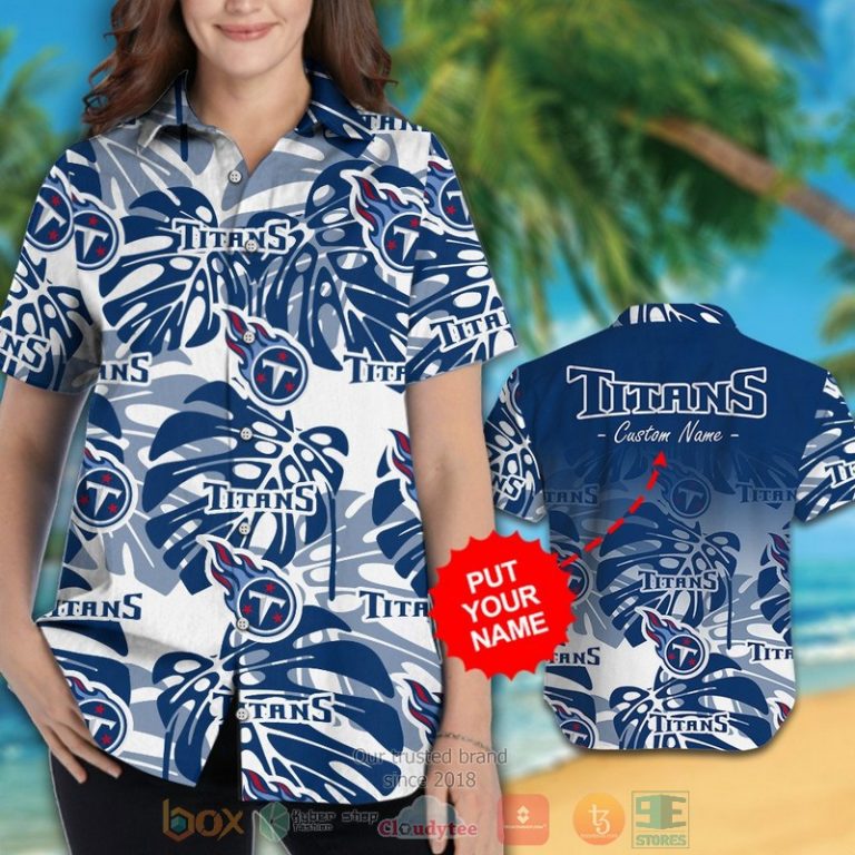 Personalized Tennessee Titans Tropical Plants Custom Hawaiian Shirt And Shorts - Hot Sale 2025