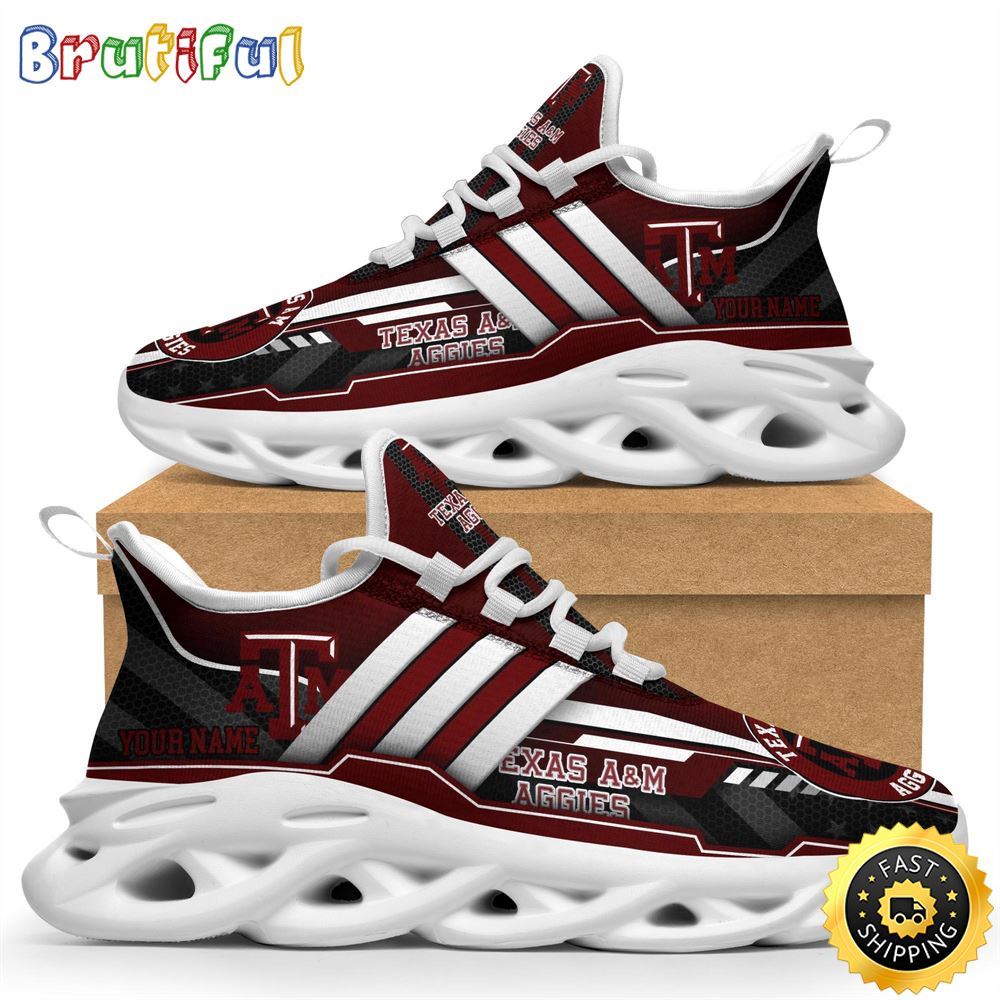 Personalized Texas A&ampM Aggies Max Soul Shoes Sneakers Elevate Your Every Step