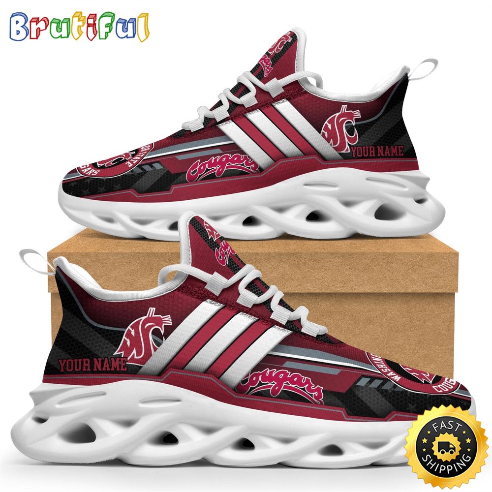 Personalized Washington State Cougars Max Soul Shoes Sneakers Elevate Your Every Step Personalized Washington State Cougars Max Soul Shoes Sneakers Elevate Your Every Step