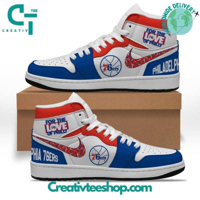 Philadelphia 76ers For The Love Of Philly Air Jordan 1 Sneaker - soulcals.com