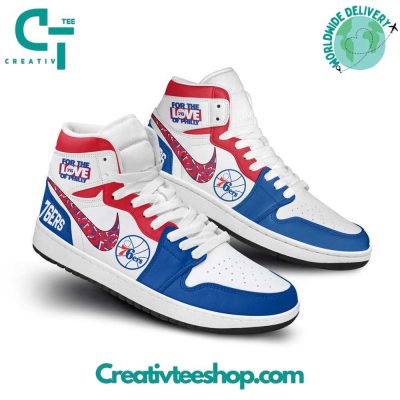 Philadelphia 76ers For The Love Of Philly Air Jordan 1 Sneaker - soulcals.com