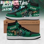 Philadelphia Eagles Goat Jason Kelce Air Jordan 1 Shoes