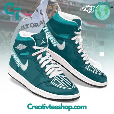 Philadelphia Eagles Jalen Hurts Special Edition Air Jordan 1 Sneaker - soulcals.com