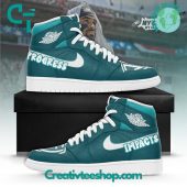 Philadelphia Eagles Jalen Hurts Special Edition Air Jordan 1 Sneaker - demo10