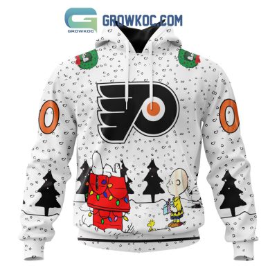 Philadelphia Flyers NHL Mix Snoopy Peanuts Christmas Personalized Hoodie T Shirt