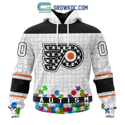 Philadelphia Flyers NHL Special Unisex Kits Hockey Fights Against Autism Hoodie T Shirt