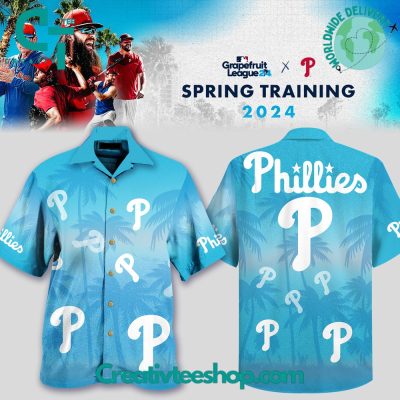 Philadelphia Phillies Spring Training 2024 Hawaiian Set - Teesmith