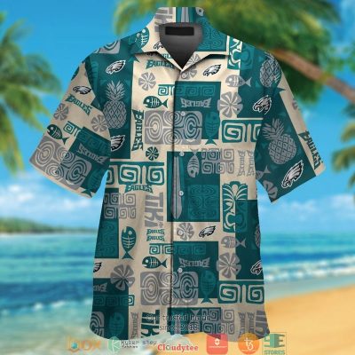 Philadelphia Eagles Fish Pineapple Pattern Hawaiian Shirt, Short - Hot Sale 2025
