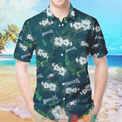 Philadelphia Eagles Hibiscus Flowers Hawaiian Shirt, Short - Hot Sale 2025
