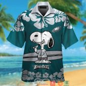Philadelphia Eagles Snoopy Hibiscus Hawaiian Shirt Short.jpg - demo10