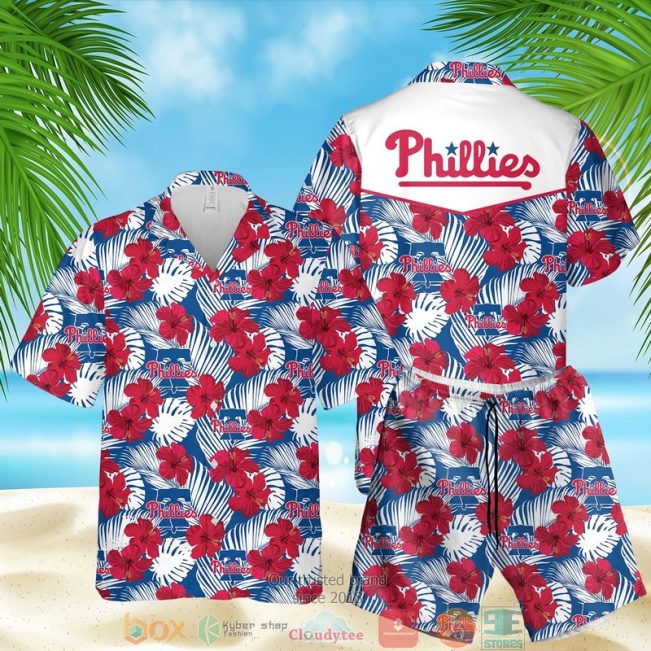 Philadelphia Phillies Mlb Hibiscus Hawaiian Shirt, Shorts - Hot Sale 2025