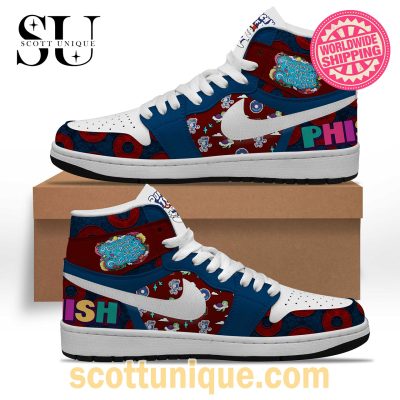 Phish Punch You in the Eye Premium Nike Air Jordan 1 High Top Sneaker -Soulcals.com