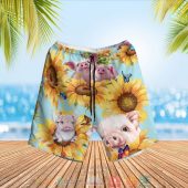 Pig Sunflower Pattern Hawaiian Shirt Shorts 1 768x768 1.jpg - demo10