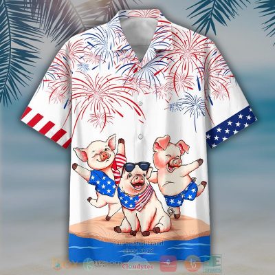 Pig?S Independence Day Is Coming Hawaiian Shirt, Shorts - Hot Sale 2025