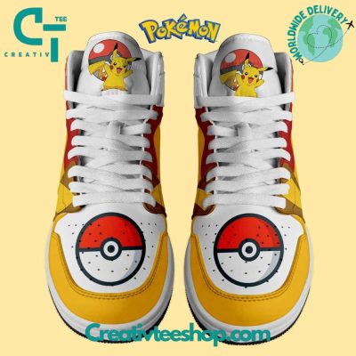 Pikachu Pokemon Air Jordan 1 Sneaker - soulcals.com