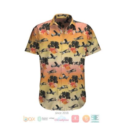Pilatus Pc-6 French Army Orange Hawaiian Shirt, Short - Hot Sale 2025