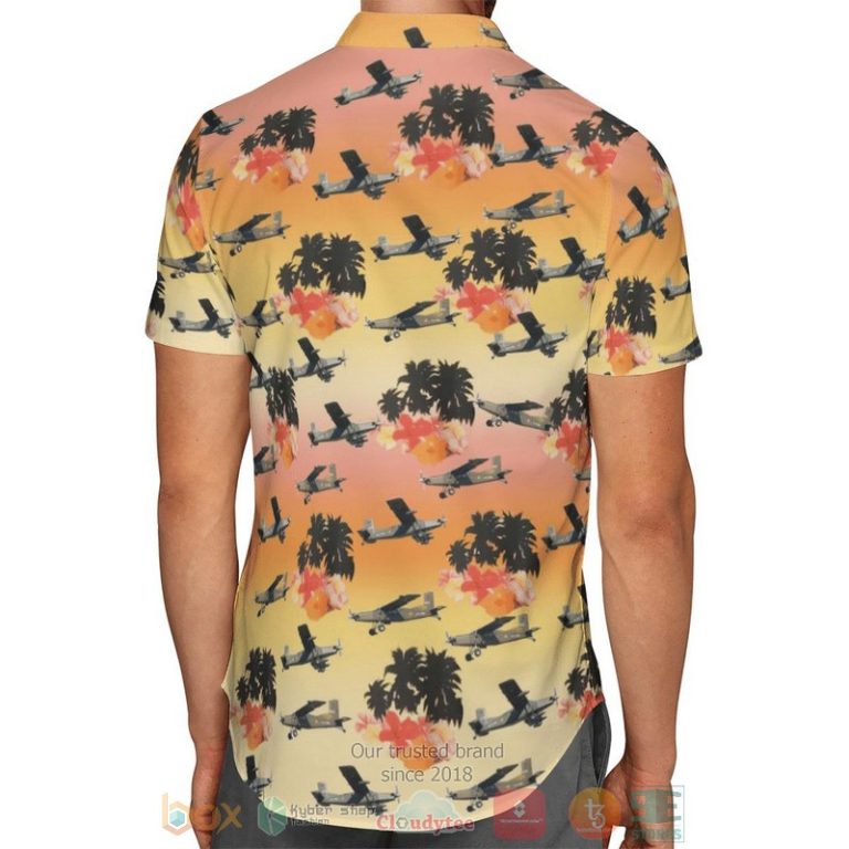 Pilatus Pc-6 French Army Orange Hawaiian Shirt, Shorts - Hot Sale 2025