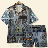 Pilot Custom Name Flight Instruments Panel Hawaiian Shirt Short.jpg - demo10