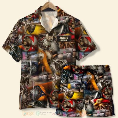 Pilot Propeller Personalized Hawaiian Shirt, Short - Hot Sale 2025