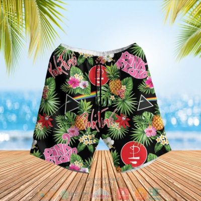 Pink Floyd Band Pineapple Black Green Hawaiian Shirt, Shorts - Hot Sale 2025