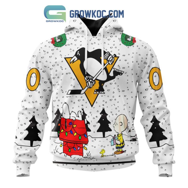 Pittsburgh Penguins NHL Mix Snoopy Peanuts Christmas Personalized Hoodie T Shirt