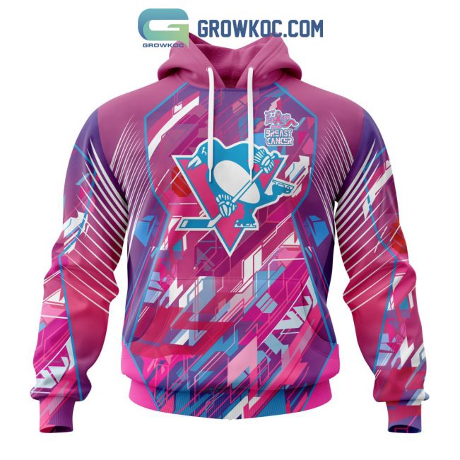 Pittsburgh Penguins NHL Special Design I Pink I Can! Fearless Again Breast Cancer Hoodie T Shirt