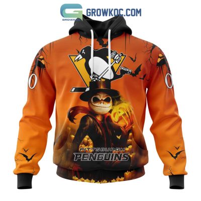 Pittsburgh Penguins NHL Special Jack Skellington Halloween Concepts Hoodie T Shirt