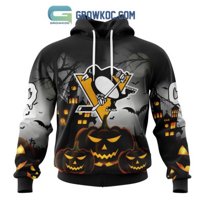 Pittsburgh Penguins NHL Special Pumpkin Halloween Night Hoodie T Shirt