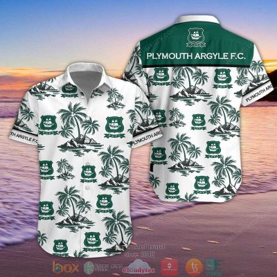 Plymouth Argyle Hawaiian Shirt, Short - Hot Sale 2025