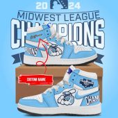 Lake County Captains Midwest League Champions 2024 Air Jordan 1 Sneaker - demo10