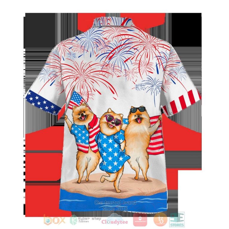 Pomeranian Independence Day Is Coming White Hawaiian Shirt, Shorts - Hot Sale 2025 Pomeranian Independence Day Is Coming White Hawaiian Shirt, Shorts - Hot Sale 2025