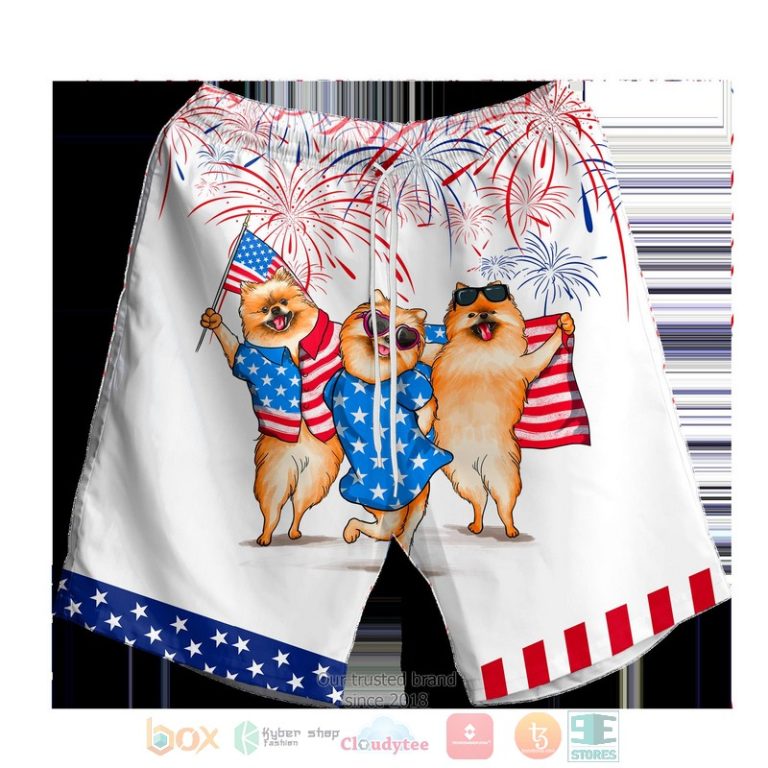 Pomeranian Independence Day Is Coming White Hawaiian Shirt, Shorts - Hot Sale 2025 Pomeranian Independence Day Is Coming White Hawaiian Shirt, Shorts - Hot Sale 2025