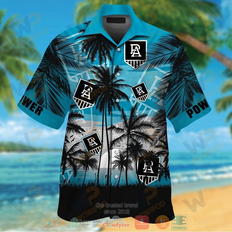 Port Adelaide Football Club Tropical Hawaiian Shirt And Shorts - Hot Sale 2025 Port Adelaide Football Club Tropical Hawaiian Shirt And Shorts - Hot Sale 2025