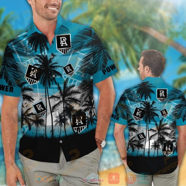 Port Adelaide Football Club Tropical Hawaiian Shirt And Shorts - Hot Sale 2025 Port Adelaide Football Club Tropical Hawaiian Shirt And Shorts - Hot Sale 2025
