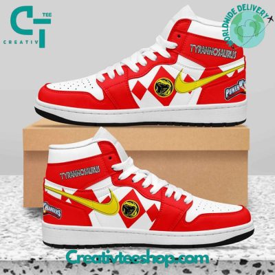 Power Rangers Tyrannosaurus Air Jordan 1 Sneaker - soulcals.com