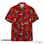 Power Rangers Dino Charge Pattern Hawaiian Shirt Short.jpg - demo10