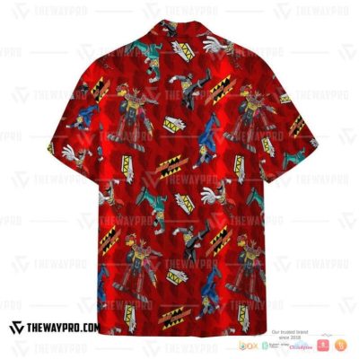Power Rangers Dino Charge Pattern Hawaiian Shirt, Short - Hot Sale 2025