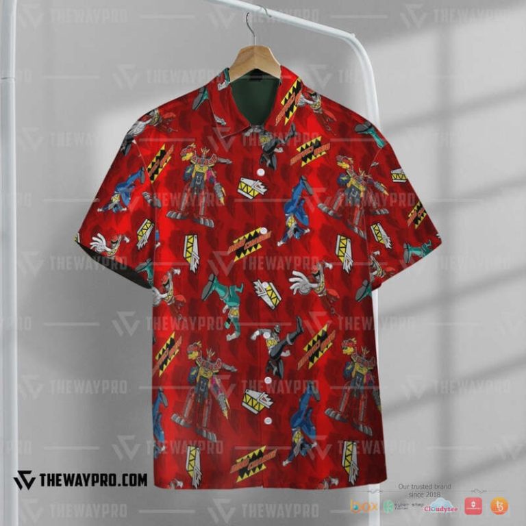 Power Rangers Dino Charge Pattern Hawaiian Shirt, Short - Hot Sale 2025 Power Rangers Dino Charge Pattern Hawaiian Shirt, Short - Hot Sale 2025