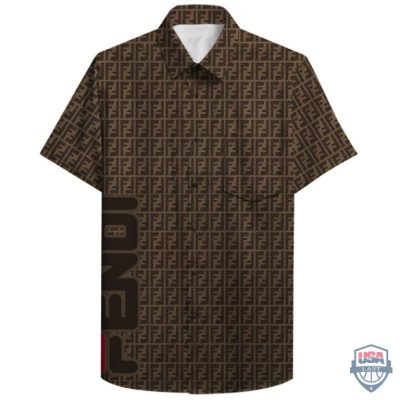 Fendi Hawaiian Shirt Beach Short 02 - Hot Sale 2025