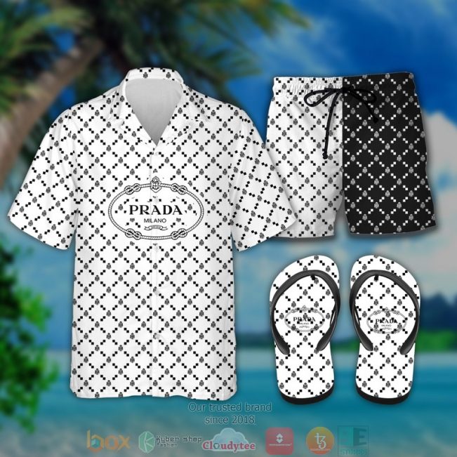 Prada Hawaiian Shirt And Short - Hot Sale 2025