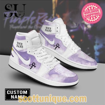 Prince Cloud Baby Purple Nike Air Jordan 1 Sneakers -Soulcals.com