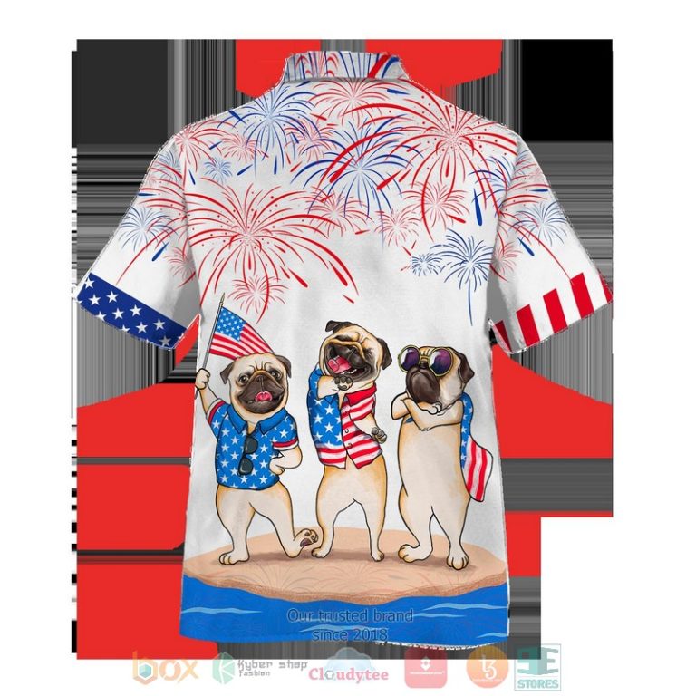 Pug Independence Day Is Coming Hawaiian Shirt, Shorts - Hot Sale 2025