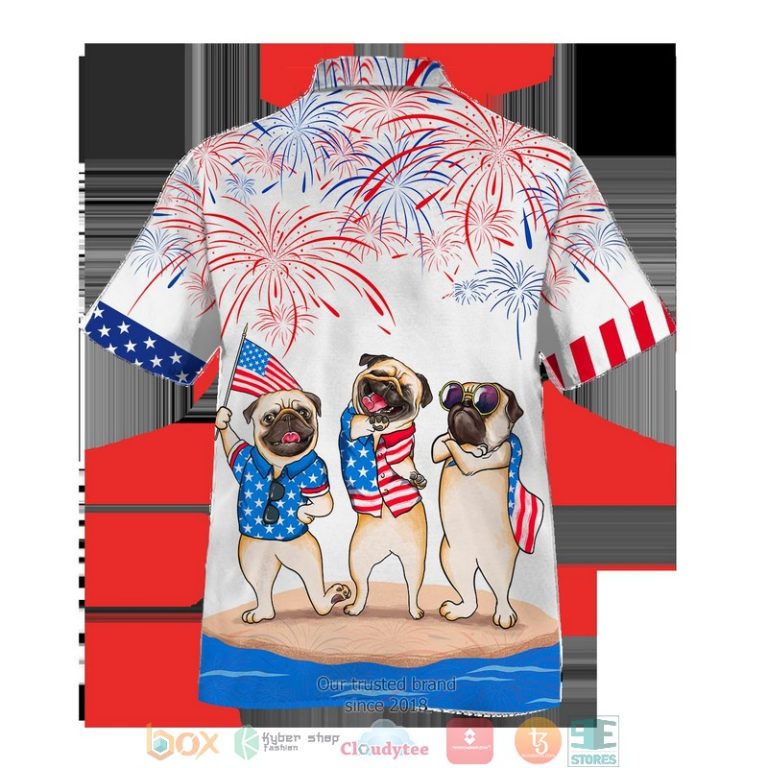 Pug Independence Day Is Coming Hawaiian Shirt, Shorts - Hot Sale 2025